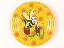 Lapka 66mm sárga+méh kancsóval+fű