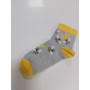 Ponožky Dámske, motív včela, v sivej farbe