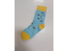 Ponožky detské, modré, motív včela
