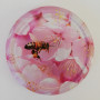 Viečko plechové ružové+čerešňový kvet 82mm
