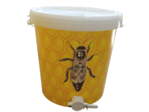 Műanyag letöltő edény méhecskés 32l