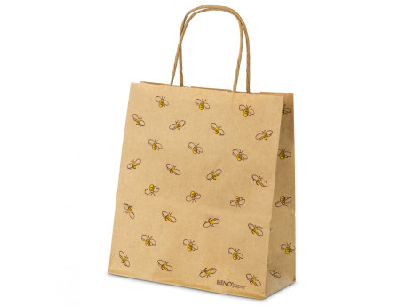 Darčeková taška - včielky, papierová