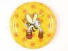 Viečko plechové žlté+včela s džbánmi 82mm