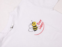 Tričko biele Bee Happy XS