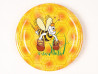 Viečko plechové včela s džbánmi+tráva 82mm